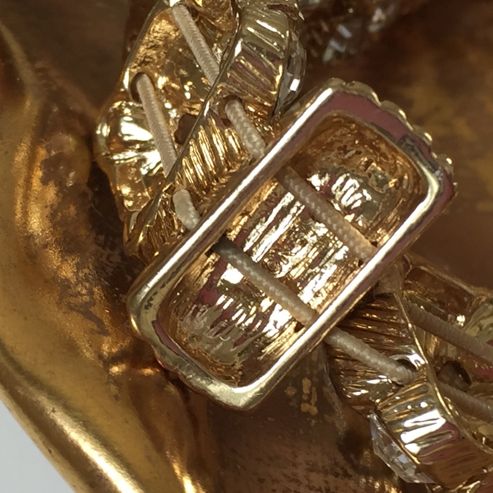 VINTAGE MONET Rhinestone Stretch Bracelet - Picture 3 of 5